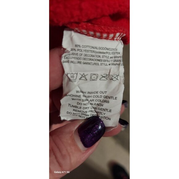 Majestic Fun Fashion Kansas City Chiefs Hoodie Size L Women NFL Red Mahomes - Picture 7 of 9